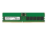 Micron - DDR5 - module - 32 Go - DIMM 288 broches - 4800 MHz / PC5-38400 - CL40 - 1.1 V - mémoire enregistré - ECC MTC20F1045S1RC48BA2R