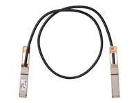 Cisco 100GBASE-CR4 Passive Copper Cable - Câble à attache directe - QSFP pour QSFP - 1 m - twinaxial - passif - pour Mellanox ConnectX-5 Ex EN, Nexus 93108TC-EX, 93180YC-FX, 9336C-FX2 QSFP-100G-CU1M=