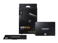 Samsung 870 EVO MZ-77E500B - SSD - chiffré - 500 Go - interne - 2.5" - SATA 6Gb/s - mémoire tampon : 512 Mo - AES 256 bits - TCG Opal Encryption MZ-77E500B/EU