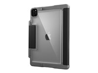 STM dux plus - Étui à rabat pour tablette - polyuréthane, polyuréthanne thermoplastique (TPU) - noir - 12.9" - pour Apple 12.9-inch iPad Pro (5ème génération) ST-222-334LZ-01