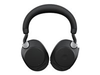 Jabra Evolve2 85 UC Stereo - Micro-casque - circum-aural - Bluetooth - sans fil, filaire - Suppresseur de bruit actif - jack 3,5mm - isolation acoustique - noir 28599-989-989