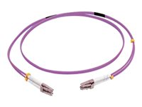 C2G 3m LC/LC OM4 LSZH Fibre Patch - Purple - Cordon de raccordement - LC multi-mode (M) pour LC multi-mode (M) - 3 m - fibre optique - duplex - 50 / 125 microns - OM4 - violet 81751