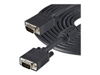 StarTech.com Câble VGA coaxial de 10m pour écran haute résolution - HD15 vers HD15 - Mâle / Mâle - Noir - Câble VGA - HD-15 (VGA) (M) pour HD-15 (VGA) (M) - 10 m - moulé - noir MXTMMHQ10M