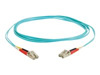 C2G LC-LC 10Gb 50/125 OM3 Duplex Multimode PVC Fiber Optic Cable (LSZH) - Câble réseau - LC multi-mode (M) pour LC multi-mode (M) - 10 m - fibre optique - duplex - 50 / 125 microns - OM3 - sans halogène - turquoise 85554