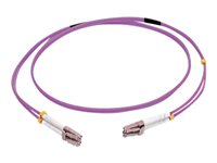 C2G 2m LC/LC OM4 LSZH Fibre Patch - Purple - Cordon de raccordement - LC multi-mode (M) pour LC multi-mode (M) - 2 m - fibre optique - duplex - 50 / 125 microns - OM4 - violet 81750
