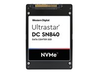 WD Ultrastar DC SN840 WUS4C6464DSP3X5 - SSD - chiffré - 6400 Go - interne - 2.5" - U.2 PCIe 3.1 x4 (NVMe) - FIPS 140-2 - cryptage TCG avec FIPS 0TS2063