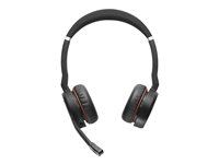 Jabra Evolve 75 SE UC Stereo - Micro-casque - sur-oreille - Bluetooth - sans fil - Suppresseur de bruit actif - USB - certifié Zoom - pour LINK 380a MS 7599-848-109