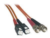 MCL - Câble réseau - SC multi-mode (M) pour ST multi-mode (M) - 1 m - fibre optique - 62,5 / 125 microns - OM1 - sans halogène FJOM1/STSC-1M