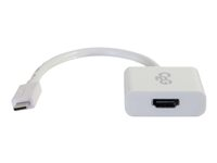 C2G USB 3.1 USB C to HDMI Audio/Video Adapter - USB Type C to HDMI White - Adaptateur vidéo externe - USB 3.1 - HDMI - blanc 80516
