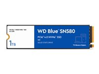 WD Blue SN580 WDS100T3B0E - SSD - 1 To - interne - M.2 2280 - PCIe 4.0 x4 (NVMe) WDS100T3B0E
