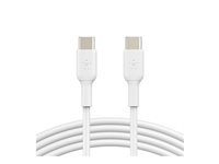 Belkin BOOST CHARGE - Câble USB - 24 pin USB-C (M) pour 24 pin USB-C (M) - 1 m - blanc CAB003BT1MWH