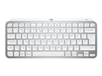 Logitech MX Keys Mini pour les entreprises - Clavier - rétroéclairé - sans fil - Bluetooth LE - AZERTY - Français - gris pâle 920-010600