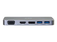 C2G - Station d'accueil - USB-C - VGA, HDMI, DP 84439