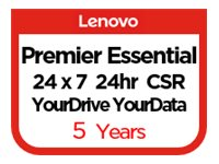Lenovo Committed Service Essential Service + YourDrive YourData + Premier Support - Contrat de maintenance prolongé - pièces et main d'oeuvre - 5 années - sur site - 24x7 - temps de réponse : 4 h - délai de réparation : 24 heures - pour ThinkSystem SR635 7Y99 5PS7A34399