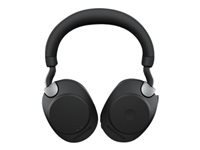 Jabra Evolve2 85 UC Stereo - Micro-casque - circum-aural - Bluetooth - sans fil, filaire - Suppresseur de bruit actif - jack 3,5mm - isolation acoustique - noir 28599-989-899