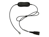 Jabra GN1221 Sound Limiter - Câble pour casque micro - RJ-9 mâle pour Déconnexion rapide - 80 cm 88007-99