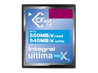 Integral UltimaPro X2 - Carte mémoire flash - 64 Go - 3600x - CFast 2.0 INCFA64G-550/540
