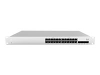 Cisco Meraki Cloud Managed MS210-24 - Commutateur - Géré - 24 x 10/100/1000 + 4 x Gigabit SFP (liaison montante) - de bureau, Montable sur rack MS210-24-HW