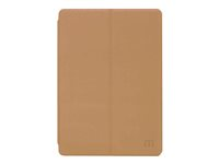 Mobilis Origine - Étui à rabat pour tablette - imitation cuir - brun clair - 9.7" - pour Apple 9.7-inch iPad (5ème génération) 042044