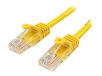 StarTech.com Câble réseau Cat5e UTP sans crochet de 1 m - Cordon Ethernet RJ45 anti-accroc - Câble patch - M/M - Jaune - Cordon de raccordement - RJ-45 (M) pour RJ-45 (M) - 1 m - UTP - CAT 5e - sans crochet - jaune 45PAT1MYL