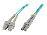 MCL - Câble réseau - SC multi-mode (M) pour LC multi-mode (M) - 3 m - fibre optique - 50 / 125 microns - OM3 FOM3/SCLC-3M