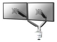 Neomounts NM-D750D - Kit de montage - pleine action - pour 2 écrans LCD - argent - Taille d'écran : 10"-32" - pinces montables, oeillet, montrable sur bureau NM-D750DSILVER