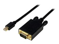 StarTech.com Adaptateur Mini DisplayPort vers VGA - Câble Actif Vidéo Display Port Mâle vers VGA Mâle pour Apple Mac ou PC - Noir 91cm - Convertisseur vidéo - VGA - DisplayPort - noir MDP2VGAMM3B
