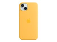 Apple - Coque de protection pour téléphone portable - compatibilité avec MagSafe - silicone - jaune soleil - pour iPhone 15 Plus MWNF3ZM/A