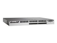 Cisco Catalyst 3850-12XS-E - Commutateur - C3 - Géré - 12 x 1 Gigabit / 10 Gigabit SFP+ - de bureau, Montable sur rack WS-C3850-12XS-E