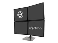 Ergotron Support de bureau pour quatre écrans DS100 - Pied - pour 4 écrans LCD - aluminium, acier - noir - Taille d'écran : jusqu'à 24 pouces - ordinateur de bureau 33-324-200