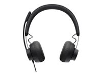Logitech Zone 750 - Micro-casque - sur-oreille - filaire - Suppresseur de bruit actif - USB-C 981-001104