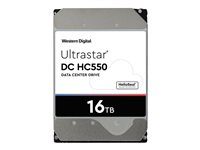WD Ultrastar DC HC550 WUH721816AL5204 - Disque dur - 16 To - interne - 3.5" - SAS 12Gb/s - 7200 tours/min - mémoire tampon : 512 Mo 0F38357