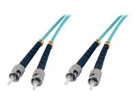 MCL - Câble réseau - ST multi-mode (M) pour ST multi-mode (M) - 2 m - fibre optique - 50 / 125 microns - OM3 FJOM3/STST-2M