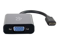 C2G HDMI Mini to VGA and Audio Adapter Converter Dongle - Convertisseur vidéo - HDMI - VGA - noir 80504