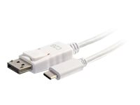 C2G 2.7m (9ft) USB C to DisplayPort Adapter Cable White - 4K Audio / Video Adapter - Adaptateur vidéo externe - USB-C - DisplayPort - blanc 80565