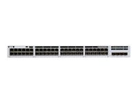 Cisco Catalyst 9300L - Network Essentials - commutateur - C3 - 48 x 10/100/1000 (PoE+) + 4 x SFP+ 10 Go (liaison montante) - Montable sur rack - PoE+ (505 W) C9300L-48P-4X-E