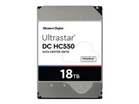 WD Ultrastar DC HC550 WUH721818AL5204 - Disque dur - 18 To - interne - 3.5" - SAS 12Gb/s - 7200 tours/min - mémoire tampon : 512 Mo 0F38353