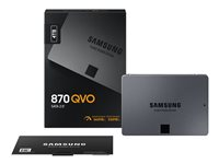 Samsung 870 QVO MZ-77Q4T0BW - SSD - chiffré - 4 To - interne - 2.5" - SATA 6Gb/s - mémoire tampon : 4 Go - AES 256 bits - TCG Opal Encryption MZ-77Q4T0BW