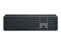 Logitech MX Keys S - Clavier - rétroéclairé - sans fil - Bluetooth LE - AZERTY - Français - commutateur : commutateurs à clé à ciseaux - gris pâle 920-011569