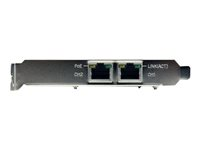 StarTech.com Carte Réseau PCI Express 2 ports Gigabit Ethernet RJ45 10/100/1000Mbps - POE/PSE - Adaptateur Réseau PCIe, 2 x Réseau (RJ45) - Adaptateur réseau - PCIe - Gigabit Ethernet x 2 ST2000PEXPSE