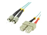 MCL - Câble réseau - ST multi-mode (M) pour SC multi-mode (M) - 5 m - fibre optique - 50 / 125 microns - OM3 - sans halogène FJOM3/STSC-5M
