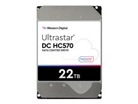 WD Ultrastar DC HC570 - Disque dur - 22 To - interne - 3.5" - SAS 12Gb/s - 7200 tours/min - mémoire tampon : 512 Mo 0F48052