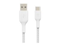 Belkin BOOST CHARGE - Câble USB - 24 pin USB-C (M) pour USB (M) - 15 cm - blanc CAB002BT0MWH