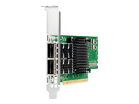 HPE InfiniBand HDR100 MCX653106A-ECAT - Adaptateur réseau - PCIe 4.0 x16 profil bas - 100Gb Ethernet / 100Gb Infiniband QSFP28 x 2 - pour ProLiant XL220n Gen10, XL225n Gen10, XL290n Gen10, XL645d Gen10 P23666-H21