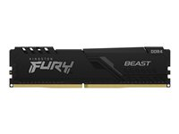 Kingston FURY Beast - DDR5 - kit - 32 Go: 2 x 16 Go - DIMM 288 broches - 6800 MHz / PC5-54400 - CL34 - 1.4 V - mémoire sans tampon - on-die ECC - noir KF568C34BBK2-32