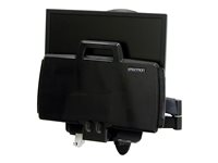 Ergotron 200 Series - Kit de montage (bras articulé, support de lecteur de codes à barres, plateau de clavier avec plateau de souris gauche/droite) - pour écran LCD/équipement PC - acier - noir - Taille d'écran : jusqu'à 24 pouces - montable sur mur 45-230-200