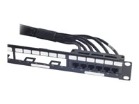 APC Data Distribution Cable - Câble réseau - Conformité TAA - RJ-45 (F) pour RJ-45 (F) - 13.7 m - UTP - CAT 6 - noir DDCC6-045