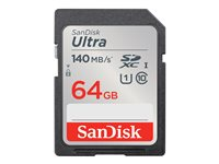 SanDisk Ultra - Carte mémoire flash - 64 Go - Class 10 - SDHC UHS-I SDSDUNB-064G-GN6IN