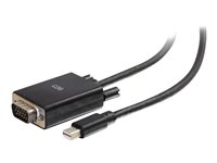 C2G 6ft Mini DisplayPort Male to VGA Male Active Adapter Cable - Black - Convertisseur vidéo - Mini DisplayPort - VGA - noir 84677