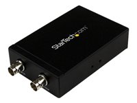 StarTech.com Convertisseur 3G SDI vers HDMI avec sortie SDI en boucle jusqu'à 230m - Adaptateur audio / vidéo SDI vers HDMI - Noir - Convertisseur vidéo - 3G-SDI - HDMI, 3G-SDI - noir SDI2HD